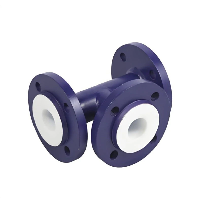 ข้อต่อทีทนกรดเรียงรายด้วย PTFE