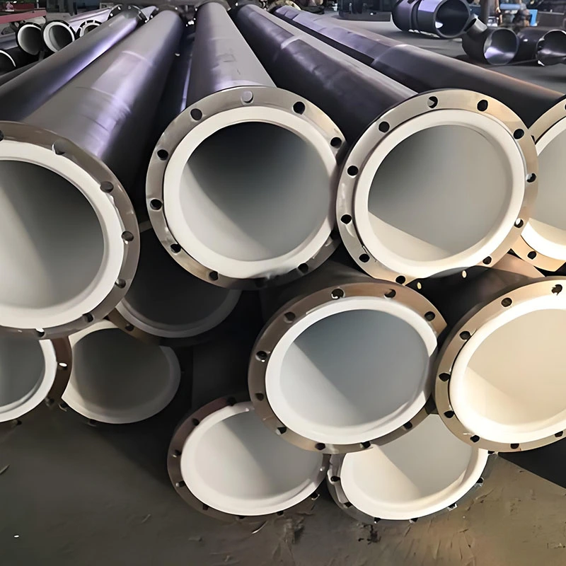 PTFE Lined Industrial Chemical Pipeline