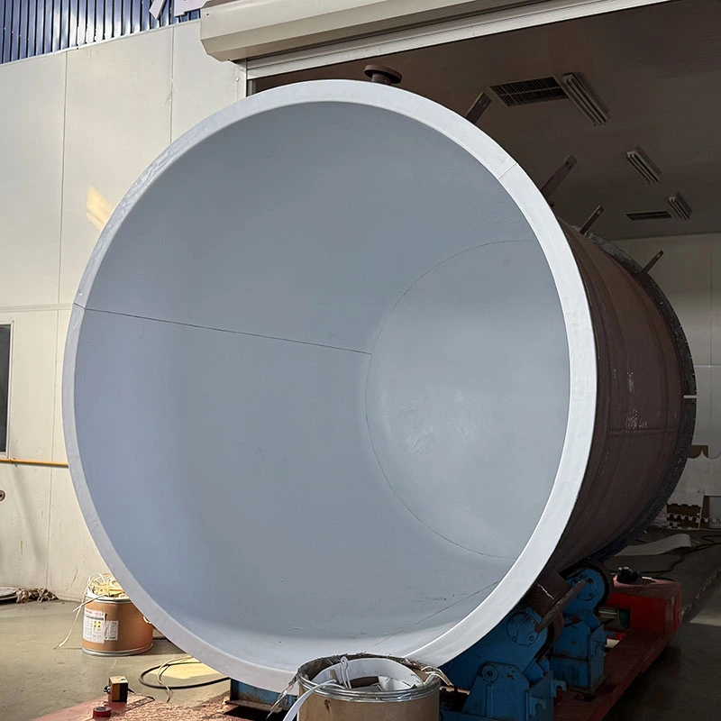 เครื่องปฏิกรณ์เรียงราย PTFE สำหรับตัวกลางที่เป็นกรด
